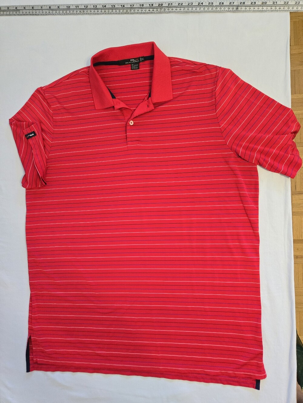 Ralph Lauren RLX Polo Shirt Retro Casual Preppy Golf XL